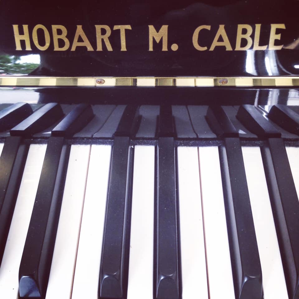 HOBART M CABLE Black upright piano for sale